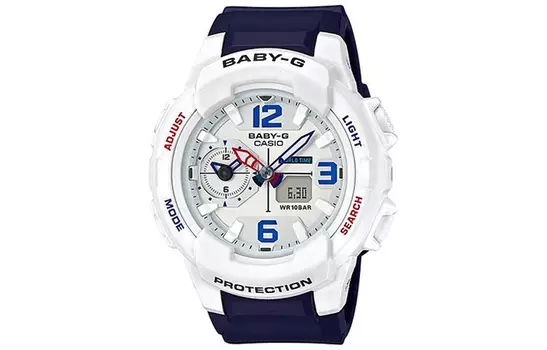 CASIO Женские часы BABY-G белого цвета BGA-230SC-7B