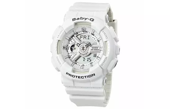 CASIO Женские часы BABY-G белого цвета BA-110-7A3DR