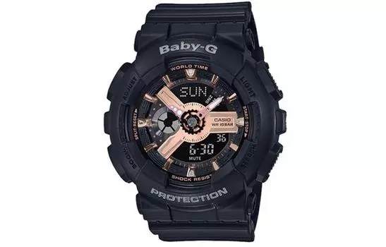 CASIO Женские часы BABY-G Black Watch BA-110RG-1A