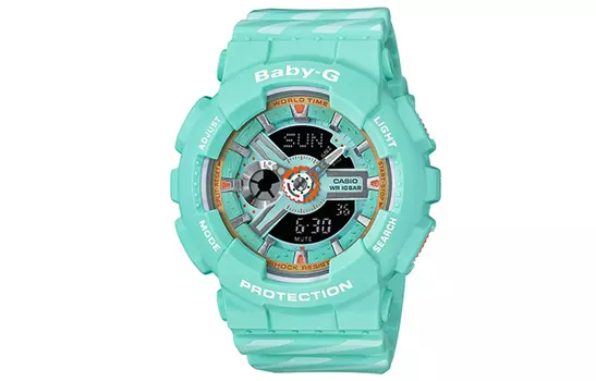 CASIO Женские часы BABY-G Green BA-110CH-3A