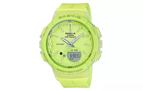 CASIO Женские часы BABY-G Green BGS-100-9A