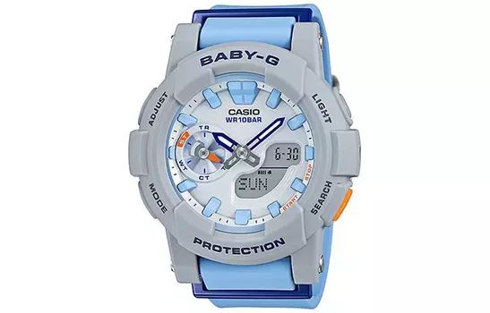 CASIO Женские часы BABY-G синего цвета BGA-185-2A