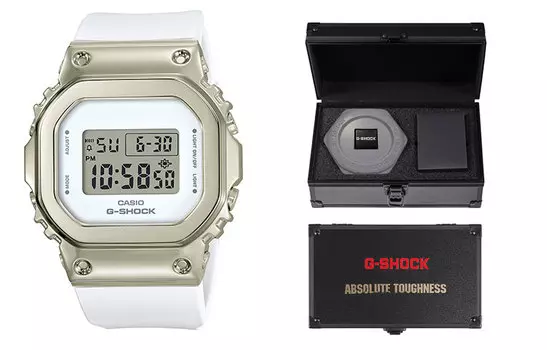 CASIO Женские часы Full Metal Series White GM-S5600G-7PR