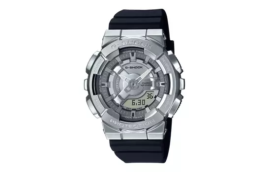 CASIO Женские часы из цельнометаллической серии Silver GM-S110-1APR