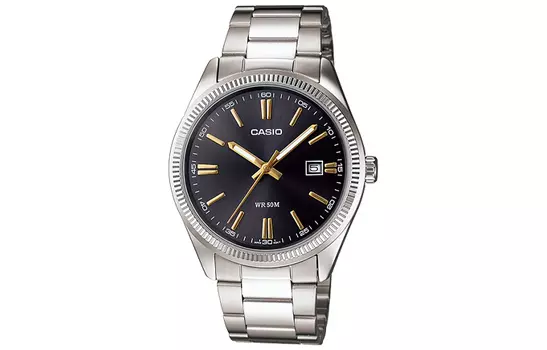 CASIO Женские часы Standard Series 34,5 мм, черные LTP-1302D-1A2