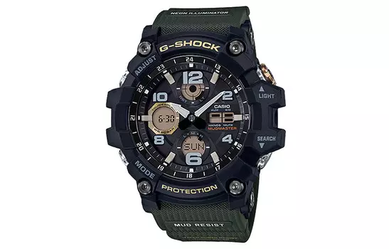 CASIO Женские черные часы GSG-100-1A3 56,2 мм