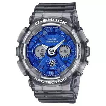 CASIO Женские цифровые часы серии 45,9 мм синего цвета GMA-S120TB-8A