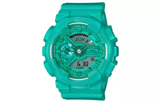 CASIO Женские молодежные зеленые часы GMA-S110VC-3A