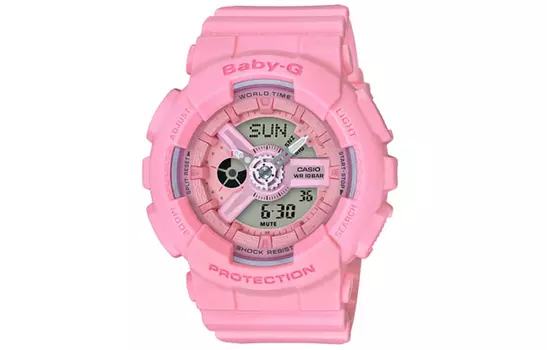 CASIO Женские розовые часы BABY-G BA-110-4A1D