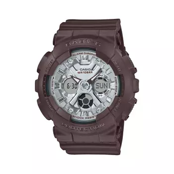 CASIO Женские серебряные часы BABY-G BA-130SW-5APRQ