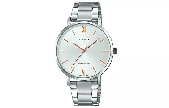CASIO Женские серебряные часы серии Standard LTP-VT01D-7B