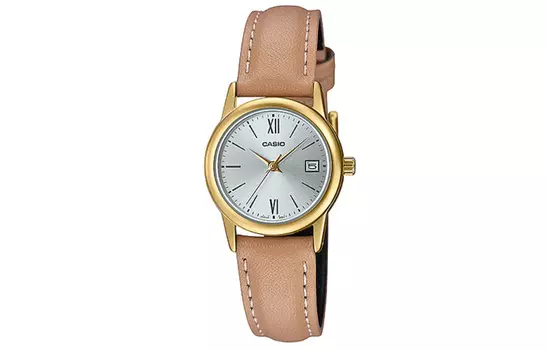 CASIO Женские серебряные часы серии Standard LTP-V002GL-7B3