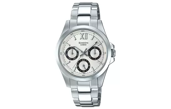 CASIO Женские серебряные часы SHEEN