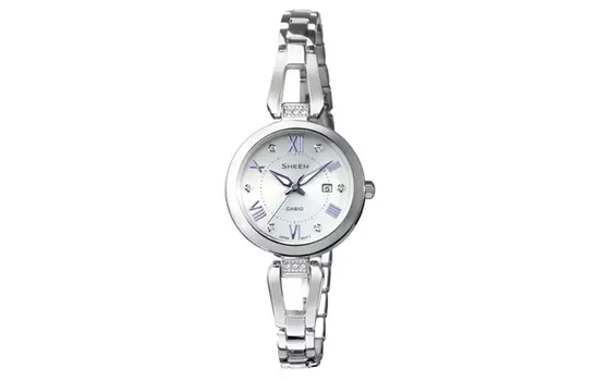 CASIO Женские серебряные часы SHEEN