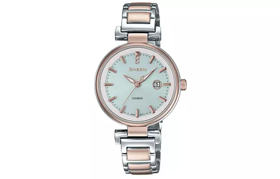 CASIO Женские серебряные часы SHEEN