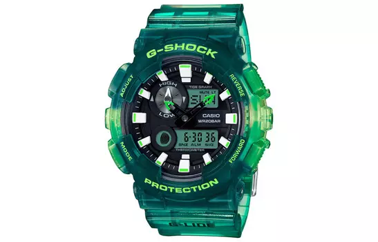 CASIO Женские зеленые часы GAX-100MSA-3A