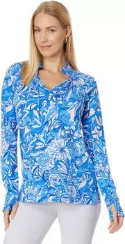 Cassi UPF 50+ Поповер Lilly Pulitzer, цвет Blue Tang Flocking Fabulous