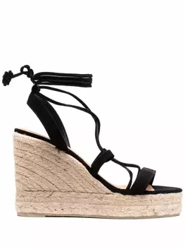 Castaer эспадрильи Berta на танкетке, черный