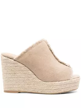 Castaer мюли Fatima 110 на танкетке, нейтральный цвет