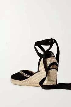 CASTAER + NET SUSTAIN эспадрильи на танкетке Comin 60 с вышивкой, черный