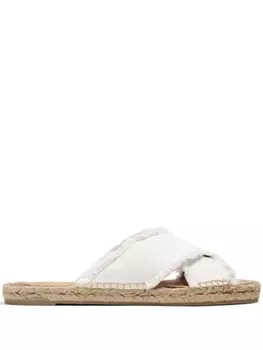 Castaer шлепанцы с перекрестными ремешками, белый