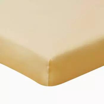 Castell 77113 простыня из эластичного джерси по стандарту 100 от 180 x 200 см до 200 x 200 см, желтая., светло-желтый