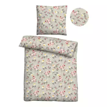 Castell - фирменное постельное белье «0351106», поликоттон, комфортно теплое, простое в уходе, дышащее, на молнии Castell - Markenbettwsche, серый