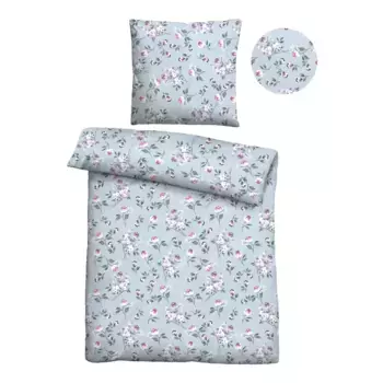 Castell - фирменное постельное белье «0351106», поликоттон, комфортно теплое, простое в уходе, дышащее, на молнии Castell - Markenbettwsche, цвет taubenblau