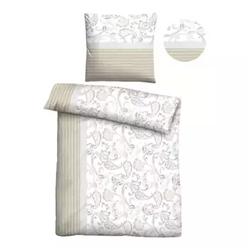 Castell - фирменное постельное белье «0351110», поликоттон, комфортно теплое, простое в уходе, дышащее, на молнии Castell - Markenbettwsche, серый