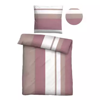 Castell - фирменное постельное белье "0360443", абсолютно пушистое, мягкое + комфортно теплое, 100% полиэстер, на молнии Castell - Markenbettwsche, цвет altrosa