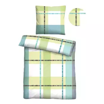 Castell - фирменное постельное белье "0560746", тонкий блеск + мягкость на ощупь, легкое в уходе, можно использовать круглый год, молния Castell - Markenbettwsche, цвет apfelgrn