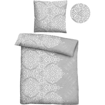 Castell - фирменное постельное белье «Амалия», абсолютно негладкое, быстросохнущее, дышащее, на молнии Castell - Markenbettwsche, цвет sturmgrau