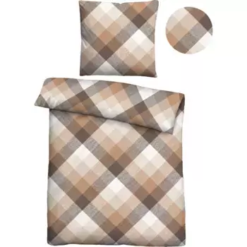 Castell - фирменное постельное белье "Anny", тонкий блеск + мягкость, застежка-молния, можно использовать круглый год Castell - Markenbettwsche, цвет chocolate