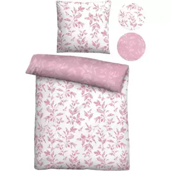 Castell - фирменное постельное белье двустороннее постельное белье «Мерль», приятное для кожи, 100% хлопок, на молнии, можно использовать круглый год Castell - Markenbettwsche, цвет rose