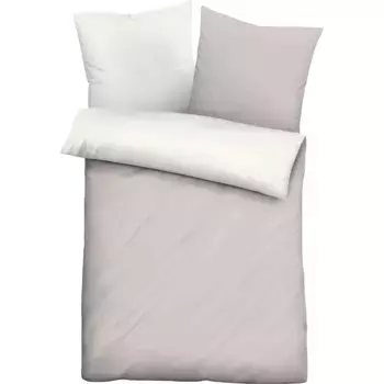 Castell - фирменное постельное белье, двустороннее постельное белье «Леана», однотонное ренфорсе Castell - Markenbettwsche, цвет kitt