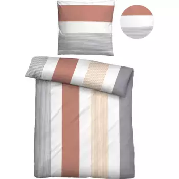 Castell - фирменное постельное белье «Ина», с модными блочными полосками Castell - Markenbettwsche, цвет bernstein