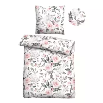 Castell - фирменное постельное белье постельное белье «0380446», Nicki, приятный+пушистый, с регулировкой температуры, без глажки, на молнии Castell - Markenbettwsche, цвет rose