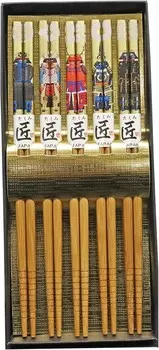Castle Enterprise японский сувенир ручной работы бамбуковые палочки для еды сэнгоку бусё (5 пар), Sengoku Samurai