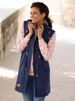 Casual Looks Анорак, с капюшоном, цвет морской волны