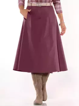 Casual Looks атласной юбки, цвет Burgund