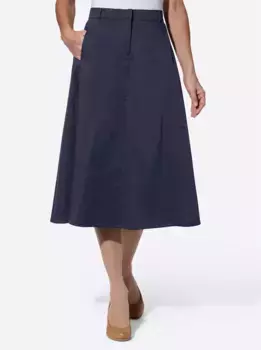 Casual Looks атласной юбки, синий