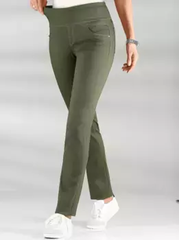 Casual Looks Брюки без застежки, хаки