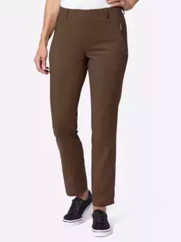 Casual Looks Брюки без застежки, шоколадный
