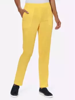 Casual Looks Брюки без застежки, желтый