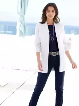 Casual Looks: длинный кардиган, кремовый