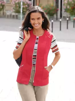 Casual Looks короткий жилет, цвет Erdbeere
