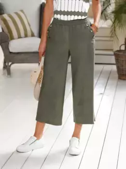Casual Looks-кюлоты, хаки