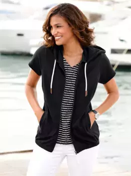 Casual Looks Куртка-рубашка "Куртка-рубашка", черный