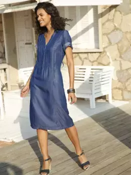 Casual Looks Летнее платье "Платье", джинсовый