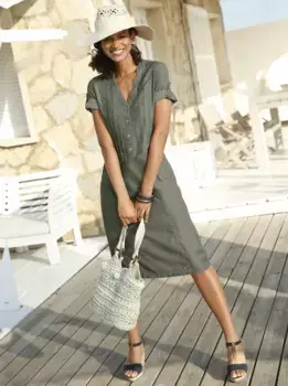 Casual Looks Летнее платье "Платье", хаки